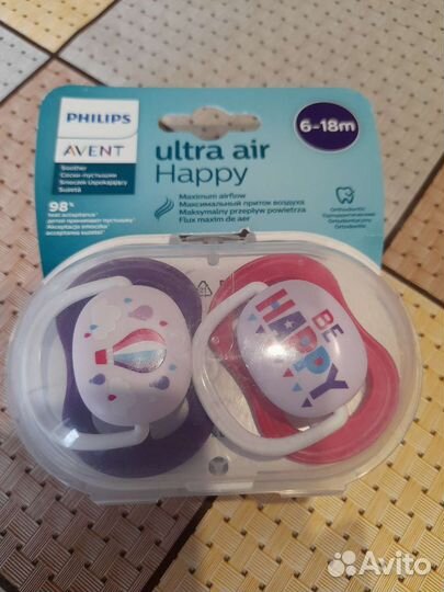 Соска пустышка avent 6 18
