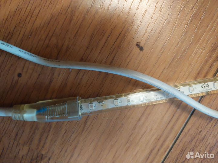 Уличная светодиодная лента синий цвет