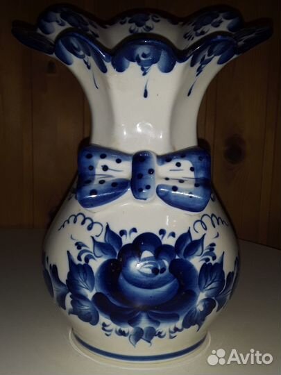 Ваза для цветов Гжель