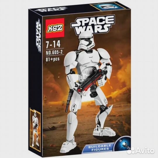 Конструктор Звездные воины, 81 дет, Штурмовик