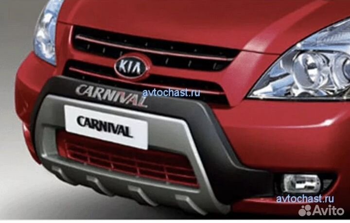 Накладка переднего бампера Kia Carnival