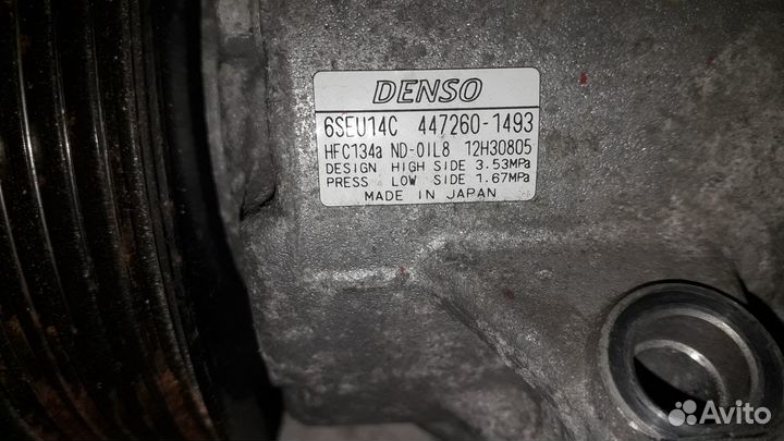 Компрессор кондиционера Toyota Corolla ZR150 1zrfe