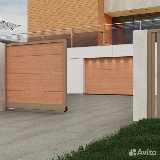 Откатные ворота серии Prestige с автоматикой Alute
