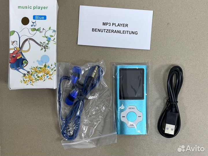 MP3 плеер с наушниками новый