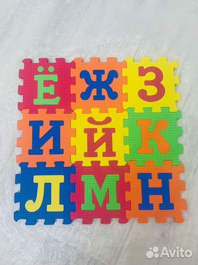 Коврик пазл алфавит