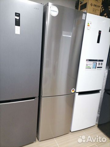 Новый холодильник bosch No Frost серый