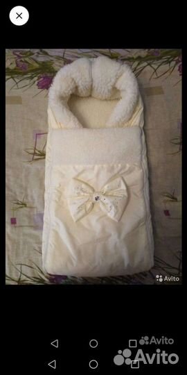 Конверт на выписку бирюза и беж