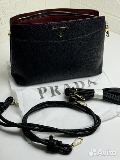 Сумка женская натуральная кожа Prada