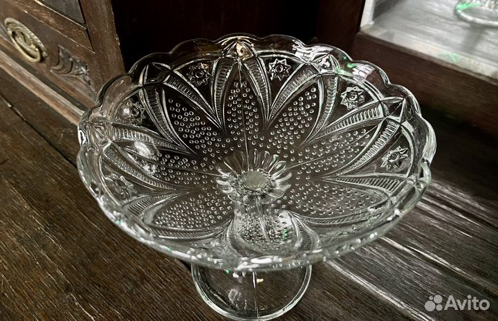 Ваза фруктовница на ножке СССР