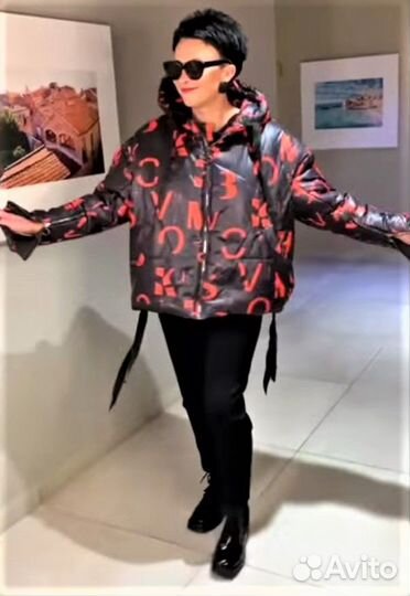 Пуховик автоледи с капюшоном 56/58 Verda