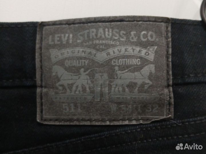 Джинсы мужские levis 511 черные