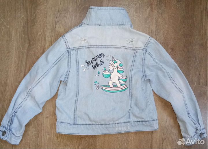Джинсовая куртка для девочки 116