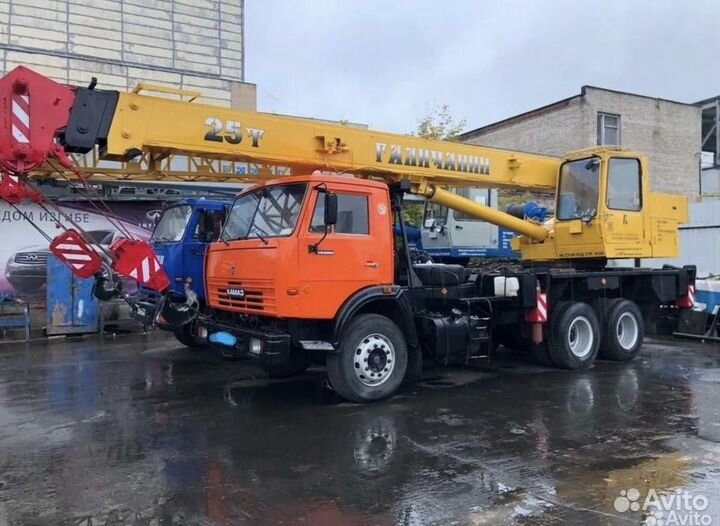 Аренда и услуги автокрана-вездехода, 25 т, 21 м, с гуськом 9 м