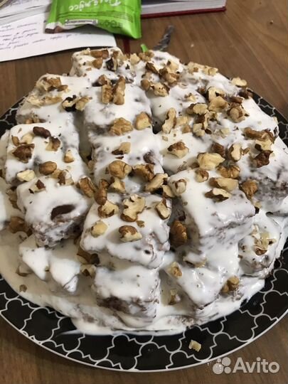 Вафельные трубочки, торт, выпечка