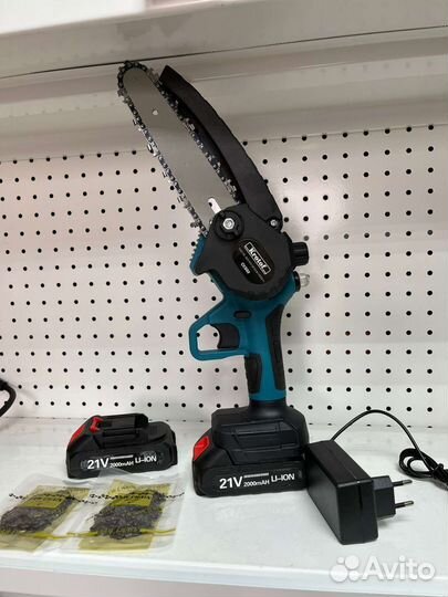 Пила аккумуляторная цепная с масляным насосом Krot