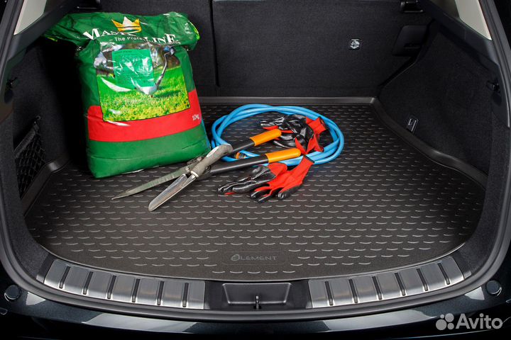 Коврик в багажник подходит для VW Polo 2010-2020, сед. 1 шт. (полиуретан) / Фольксваген Поло