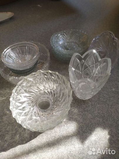 Хрустальные фужеры, стаканы