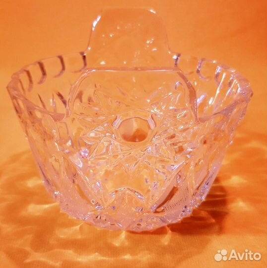 Ваза Салатница. Салатник. Хрусталь. лзхс. СССР