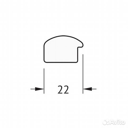 Зеркало Evoform Definite 78х58 BY 0638 в багетной