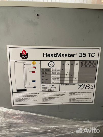 Газовый котел ACV HeatMaster 35 TC