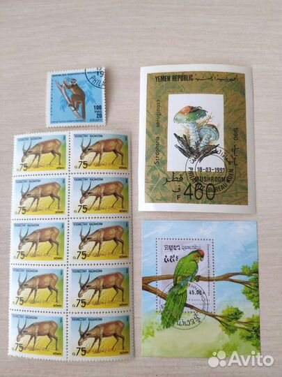 Почтовые марки флора и фауна