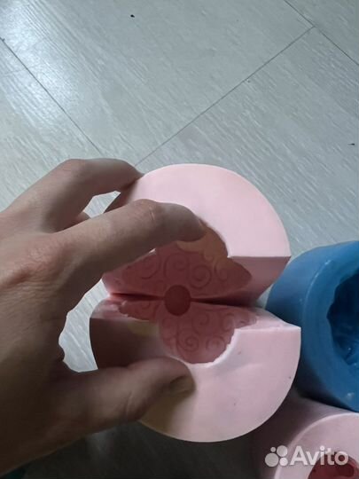 Силиконовые 3d формы для мыла цветы