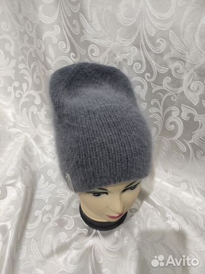 Шапка бини из пуха норки