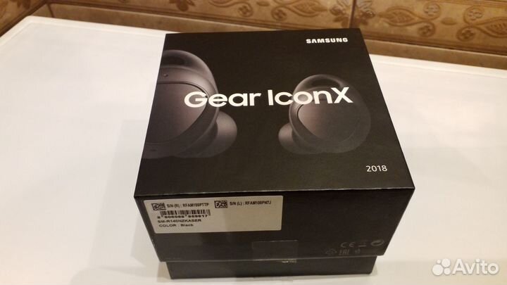 Коробка от наушников Samsung Gear Iconx 2018 black