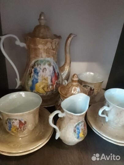 Кофейный сервиз мадонна золотой