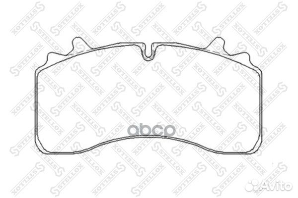 85-11427-SX колодки дисковые с р/к 29162 22.5'