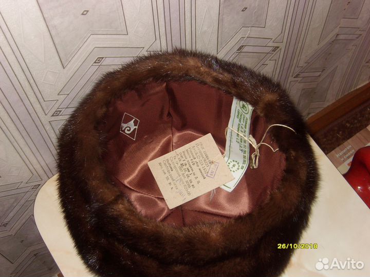 Шапка норковая новая