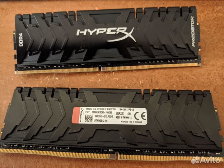 Kingston HyperX Predator 8Gbx2 XMP 3600MHz