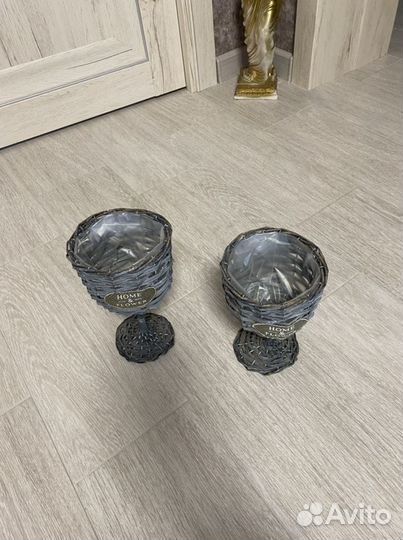 Декоративные горшки для цветов рюмки