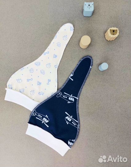 Комплет шапочек с узелком р. 28, 32, 34, 36, 40