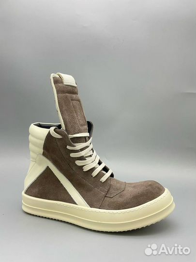 Кеды Rick Owens Strobe Geobasket High 'Dust Milk'