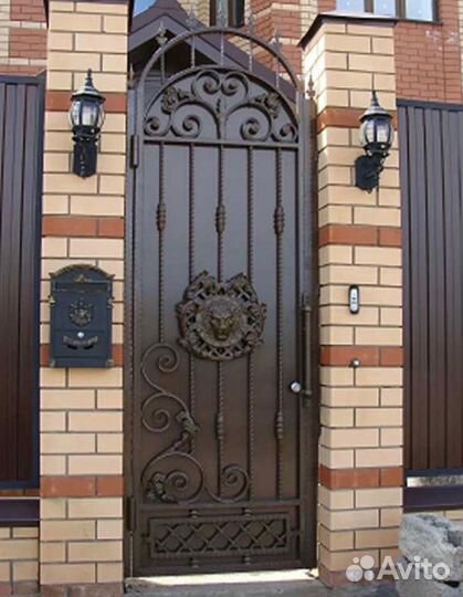Дверь калитка кованная