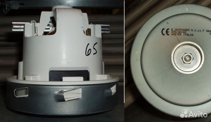 Мотор пылесоса (моющий), H140, h45, D140, d95/28