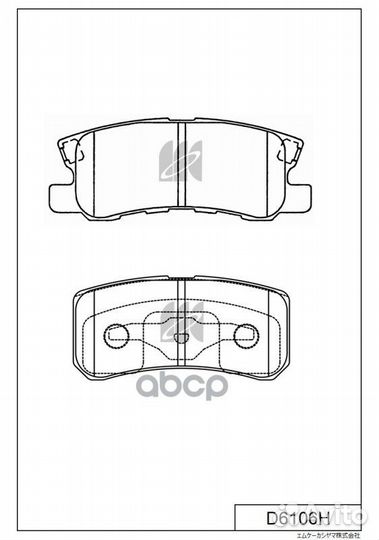 D6106-01 803 02FDB1604 колодки дисковые з