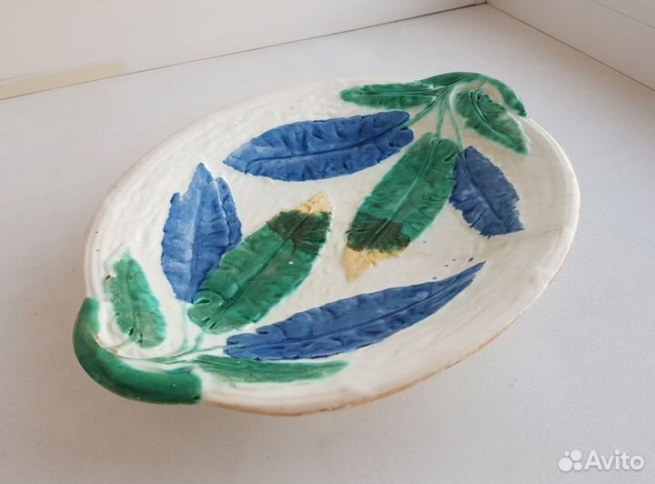 Старинное блюдо. Кузнецов. Фаянс,до 1917 г. Царизм