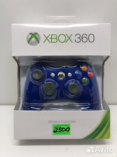 Геймпад Xbox 360 беспроводной Синий