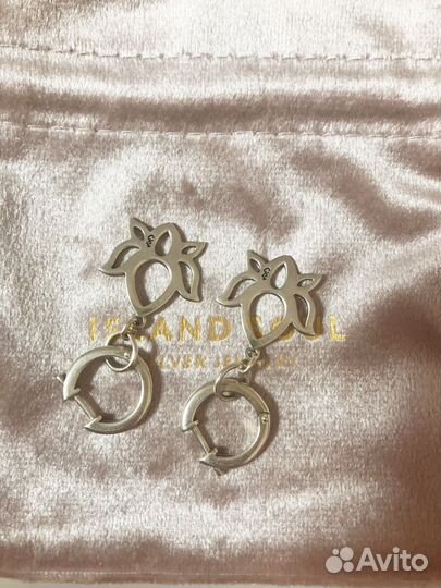 Серьги с подвесками Island Soul оригинал новые