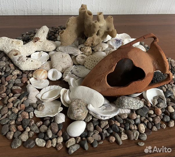 Для аквариумов. Морские камни, коряга, кораллы