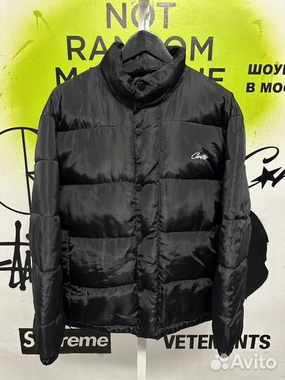 Пуховик черный Corteiz Теплый/В наличии