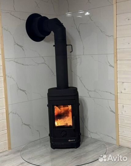 Печь камин чугунная