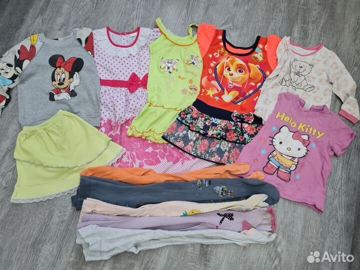 Детские вещи пакетом для девочки 3-4 года