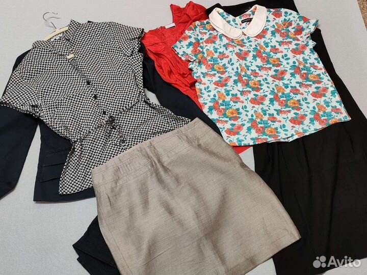 Вещи пакетом: блузки, юбки, пиджак, платье и др