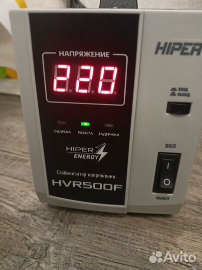 Стабилизатор напряжения hiper hvr500f