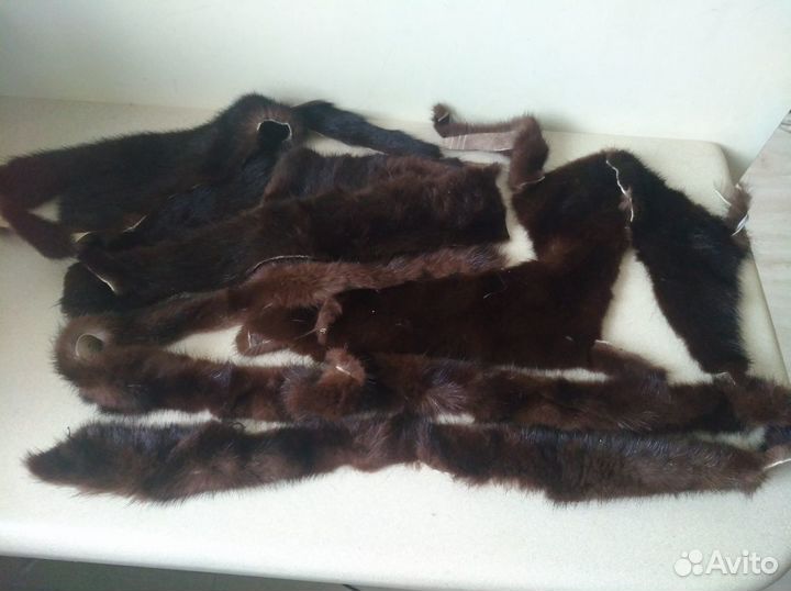 Лоскут -обрезь шкурки норки