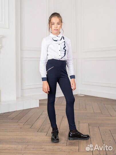 Новая белая блузка р.128