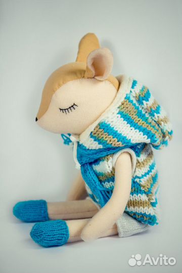 Кукла ручной работы Оленёнок Вася